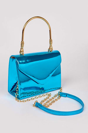 Mirror Blue Handle Bag