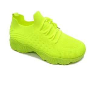 No Pressure Sneakers In Neon Green