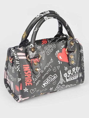 Graffiti Handle Bag