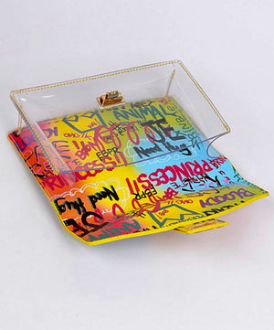 See Through Doodle Clutch