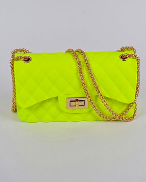 Vivacious Bag Neon Yellow Handbag